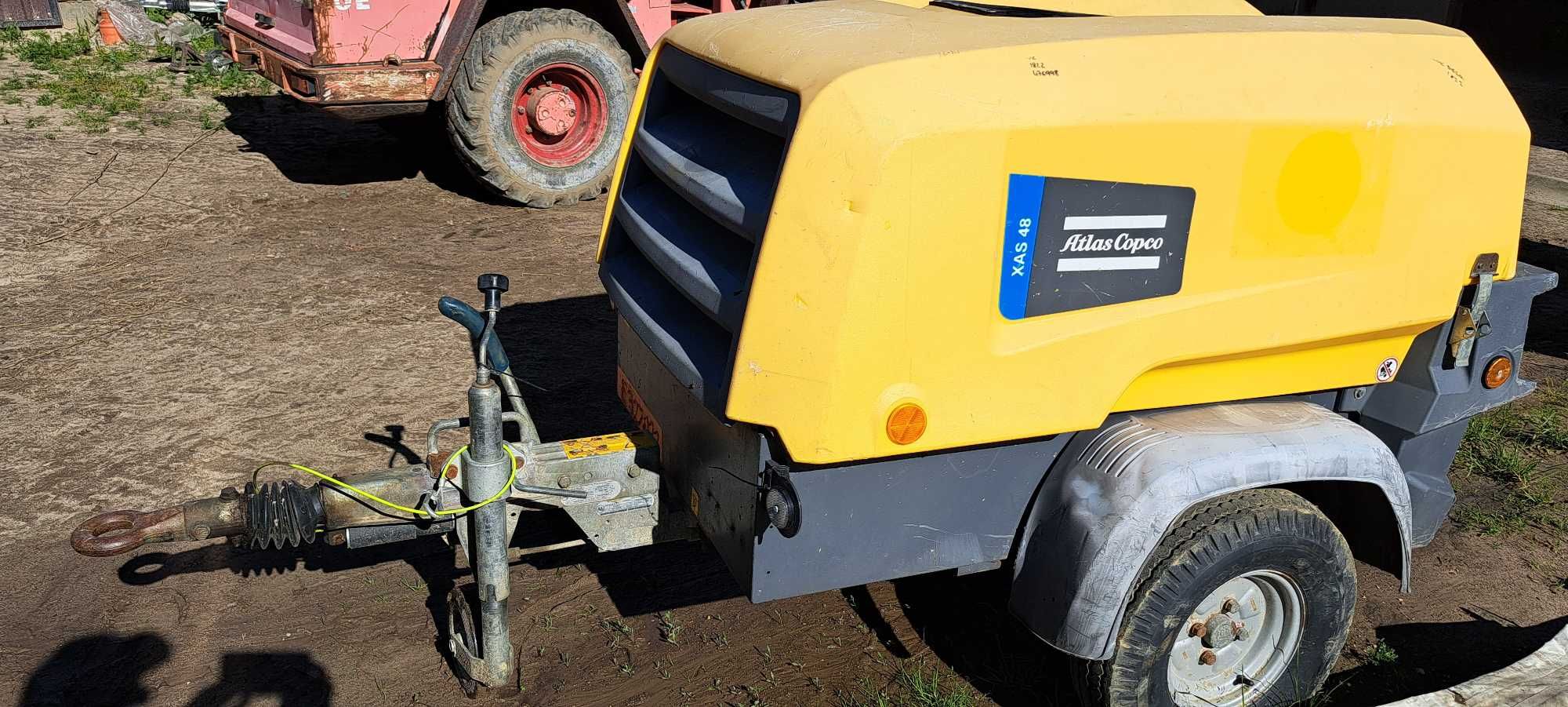 Sprężarka ATLAS COPCO XAS68 3,6m3 20r. zarejestrowany PL, 44.715 NETTO