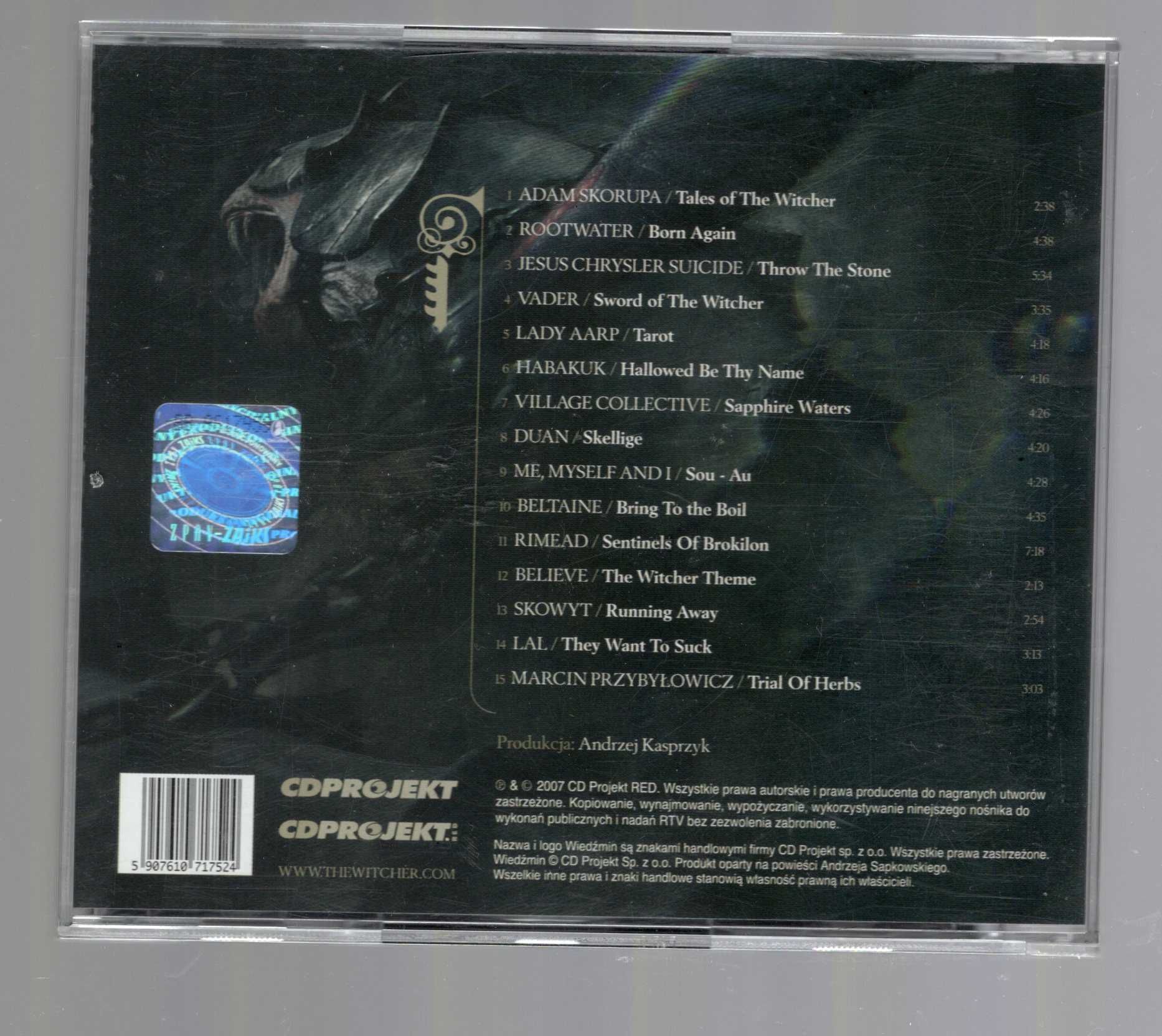 Wiedźmin Muzyka Inspirowana Grą (CD) Vader, Skowyt, Habakuk