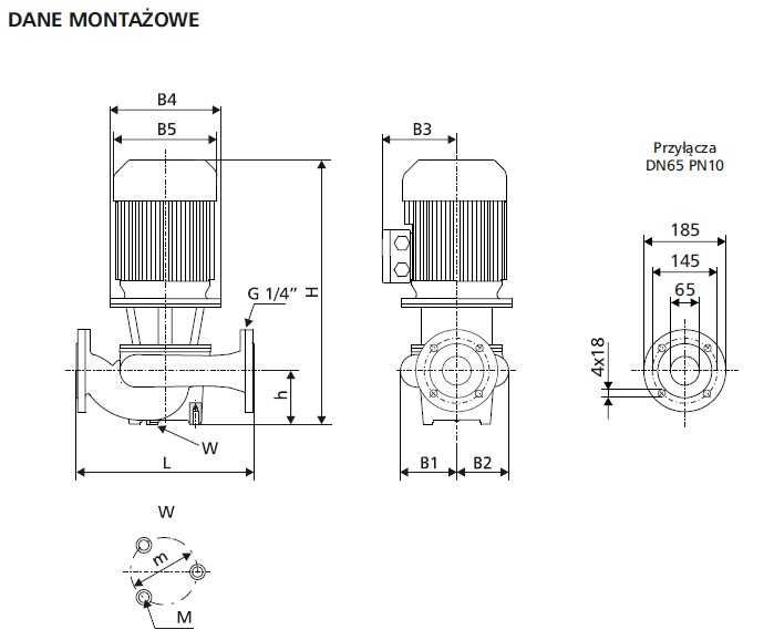 Pompa PML2 65-140 z silnikiem 4kW