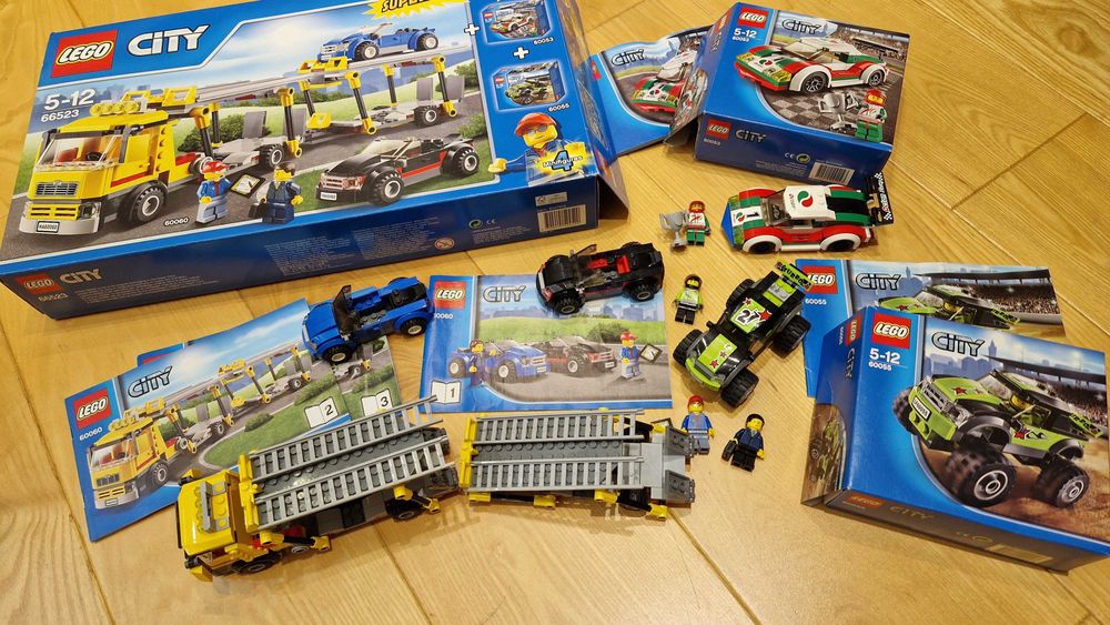 LEGO 66523 City Super Pack 3w1 60060 + 60053 + 60055 UNIKAT na prezent