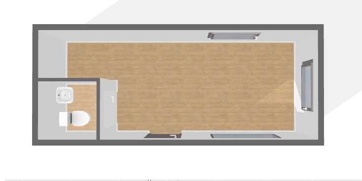 Kontener stróżówka portiernia z WC 6x2,5m Producent