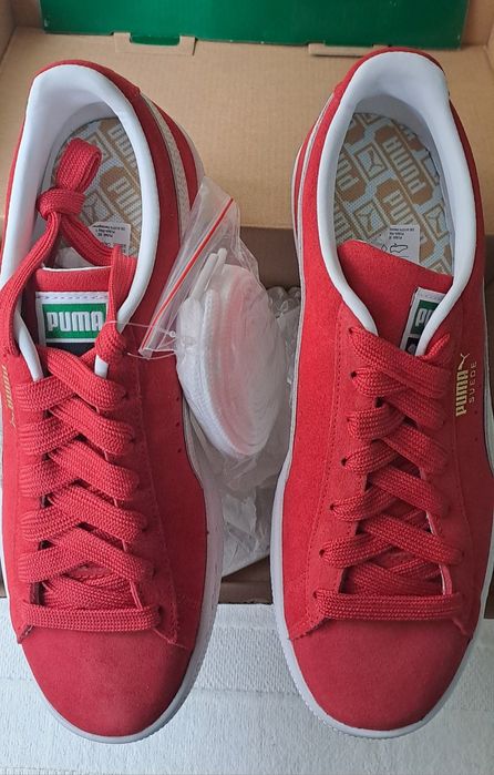 Puma suede clássico vermelho