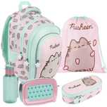 PLECAK Zestaw Szkolny St.Majewski tornister PUSHEEN różowy 5el