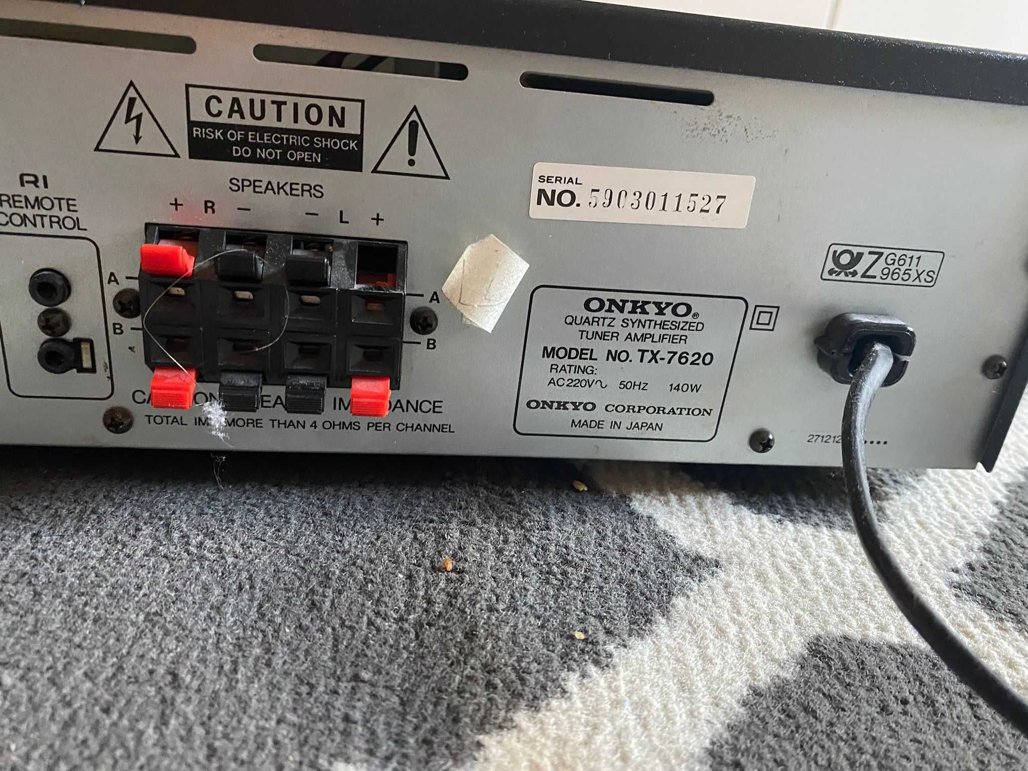 Kolumny WILSON + Onkyo TX-7620 Amplituner