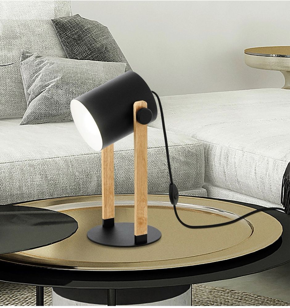 Lampka stołowa w stylu loft marki Eglo