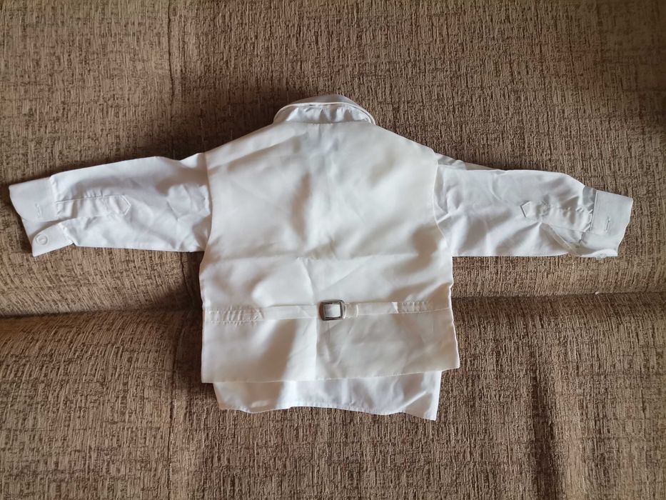 Elegancki komplet chłopiec chrzest uroczystość