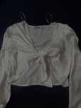 Top de manga longa bershka branco