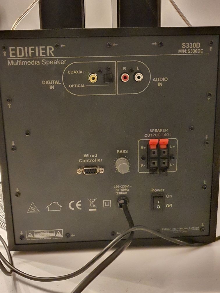 Edifier Głośniki S330D czarne (S330D black) soobwofer