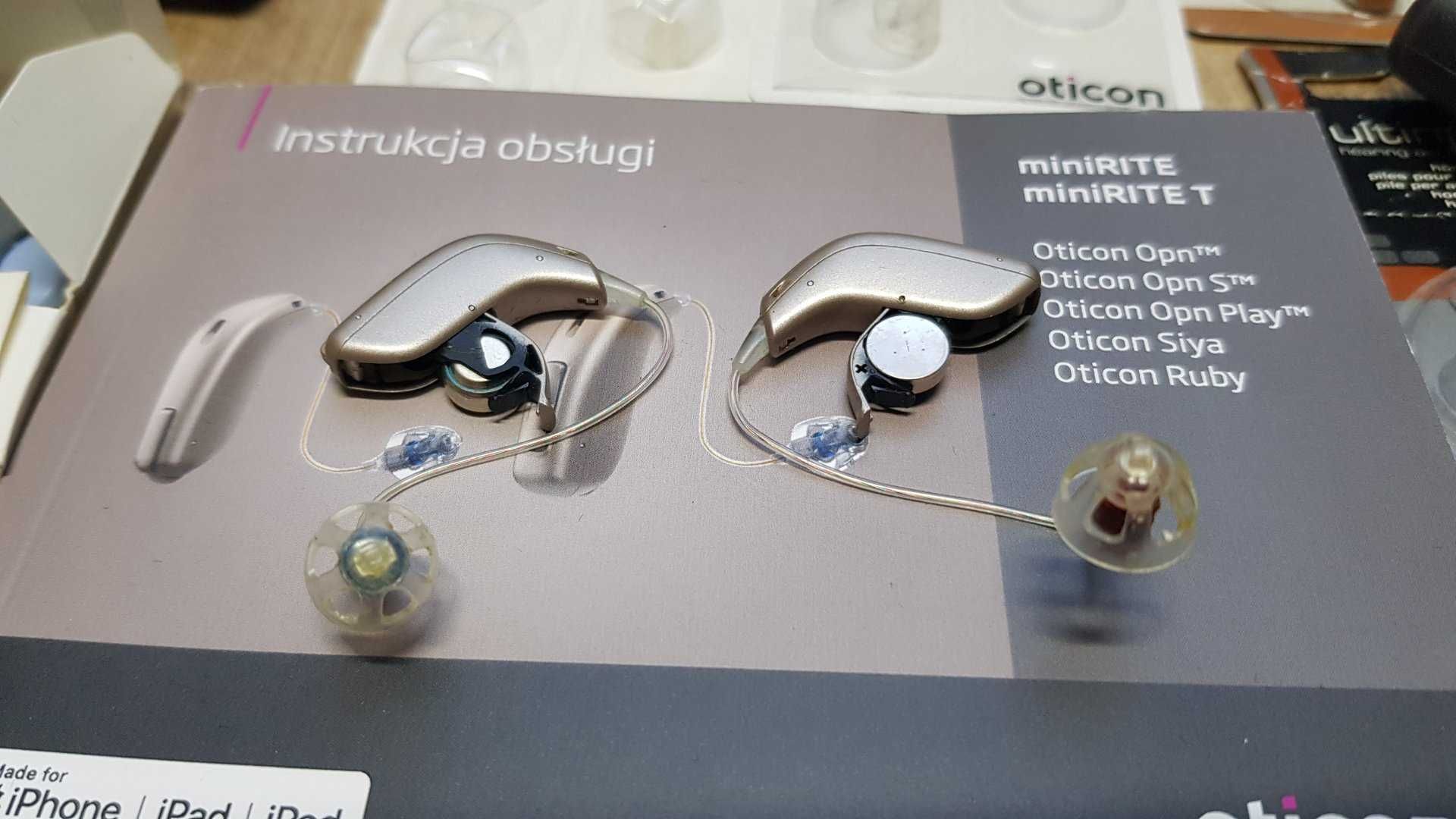 Aparat słuchowy OTICON OPN S1 MINIRITE 312 + ConnectClip + ładowarka