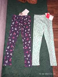 Spodnie legginsy dresy dla dziewczynki 116