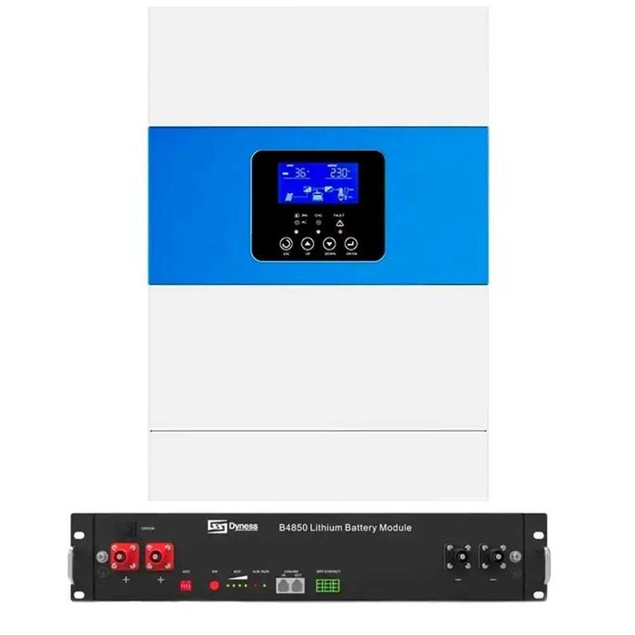 6.5 кВа Гібридний інвертор Daxtromn + акумулятор Dyness B4850 LiFePO4