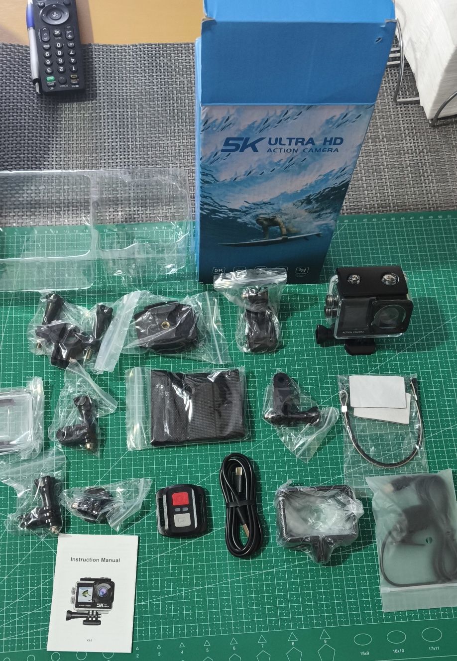 Action câmara 5k nunca usada com microfone externo