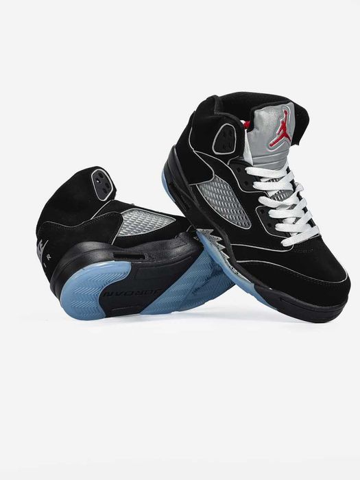 Мужские кроссовки Nike Air Jordan 5 Retro "Black/Blue" 40-45