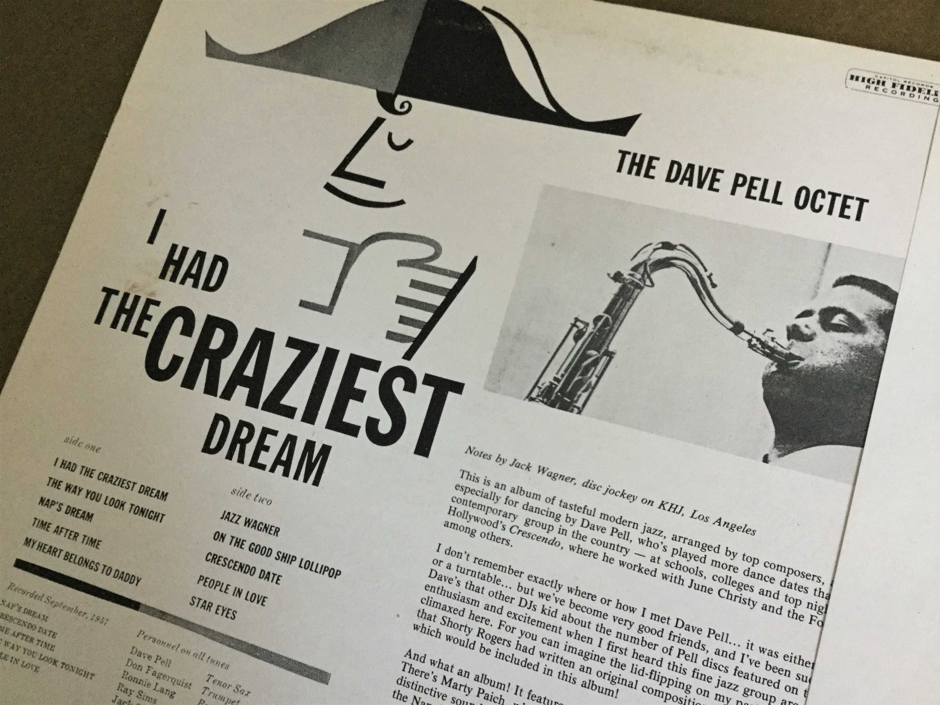 Dave Pell – I Had The Craziest Dream LP 1983r. (Zoot Sims) Jazz OBI