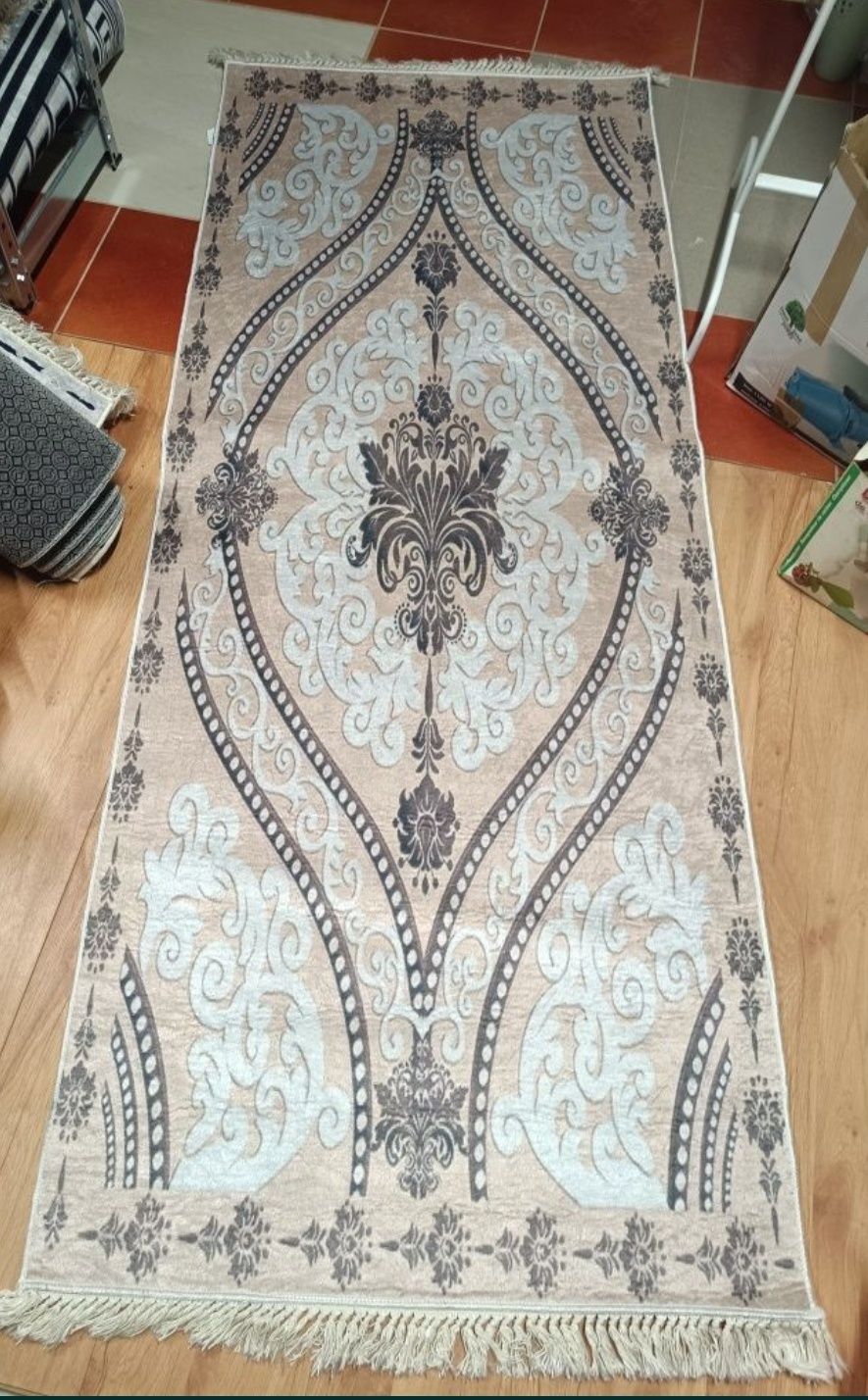 Nowy Dywan chodnik granat, niebieski zielony 80*200cm