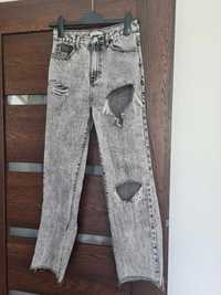 Spodnie damskie jeansowe r34