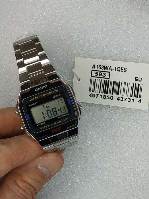 Часы Casio / Оригинал! A163WA-1Q Гарантия 24 месяца