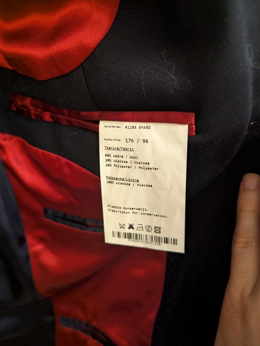 Marynarka smokingowa LAVARD Wełna!