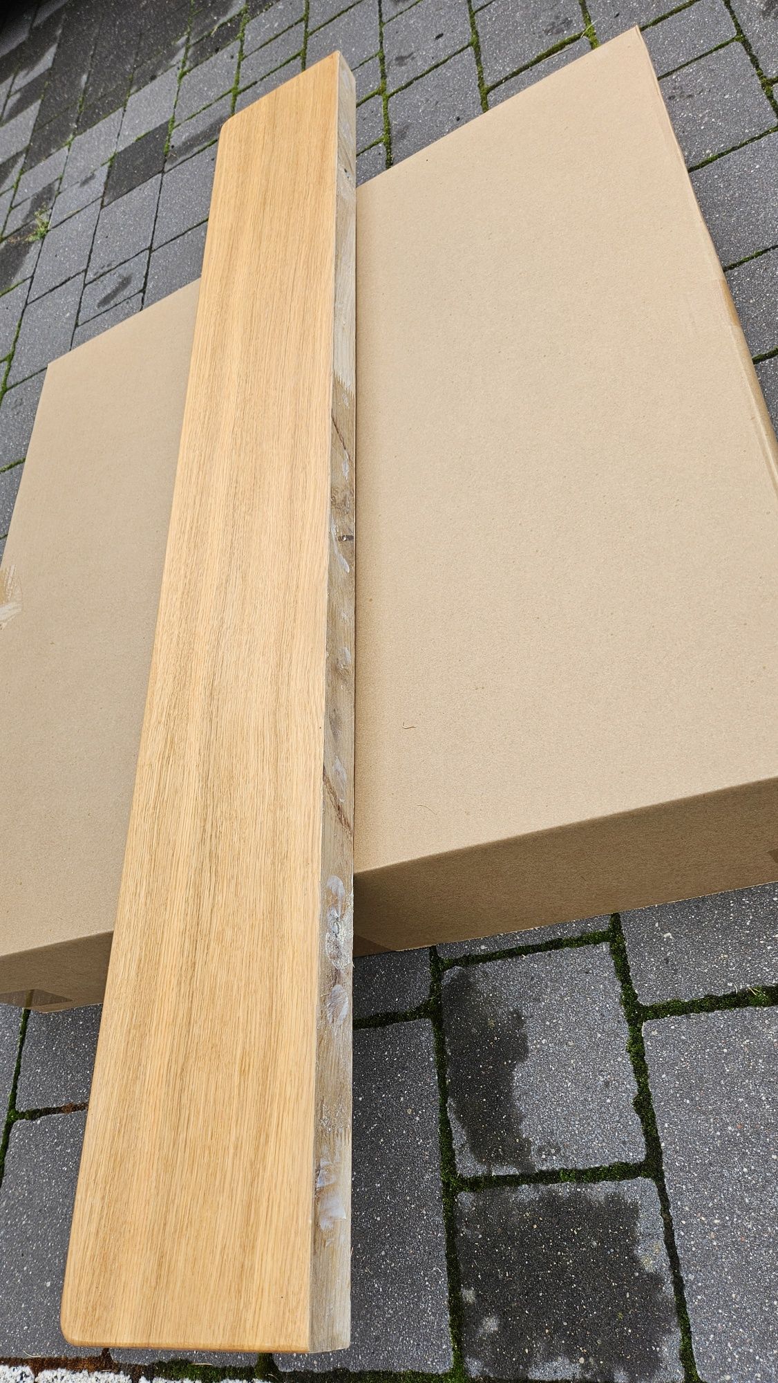 Parapet drewniany dębowy drewno