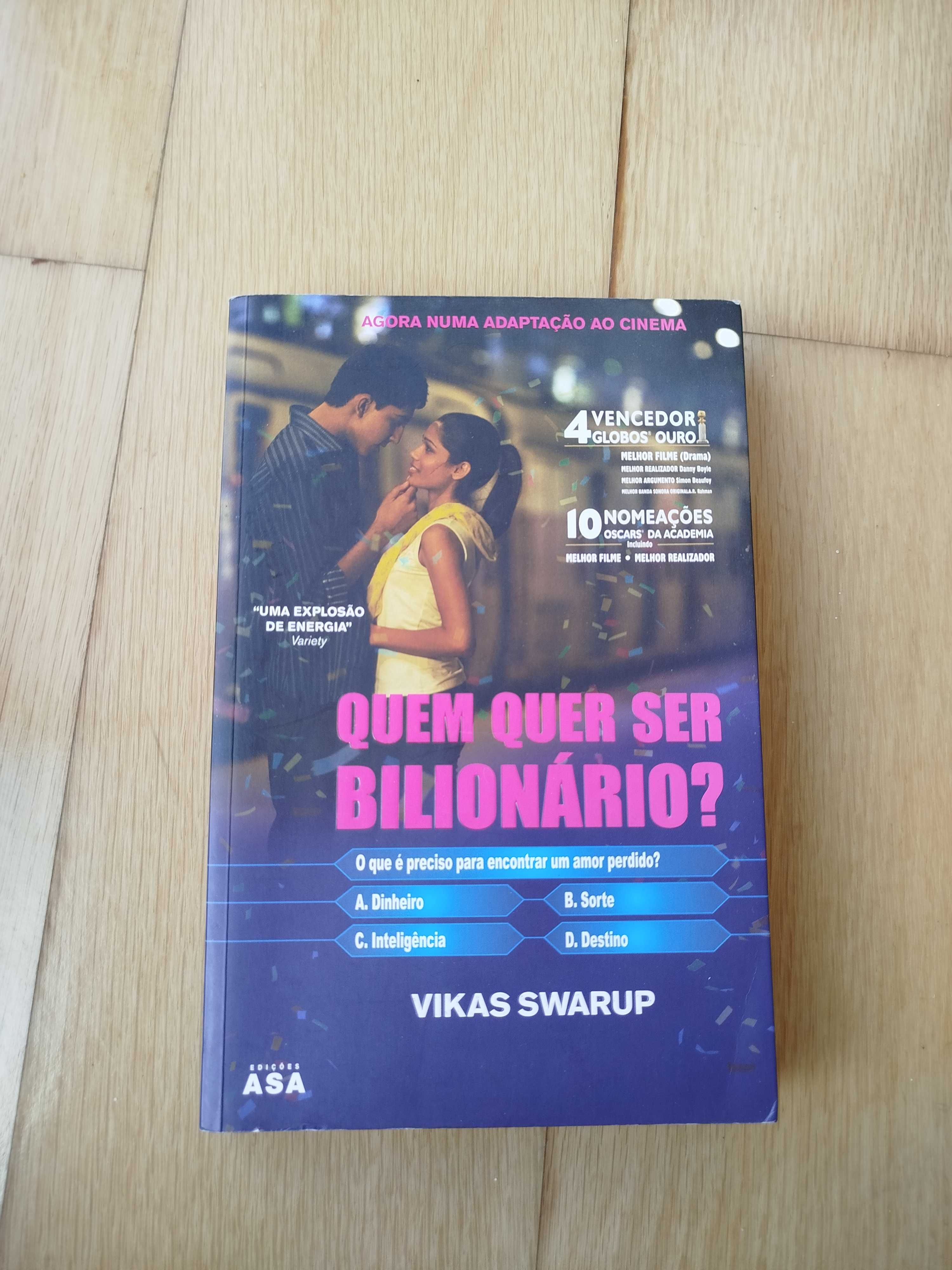 Livro Quem quer ser Bilionário?, de Vikas Swarup