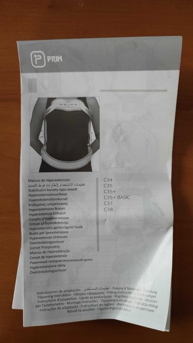 Colete ortopédico - CAMP C35 Plus Tamanho L