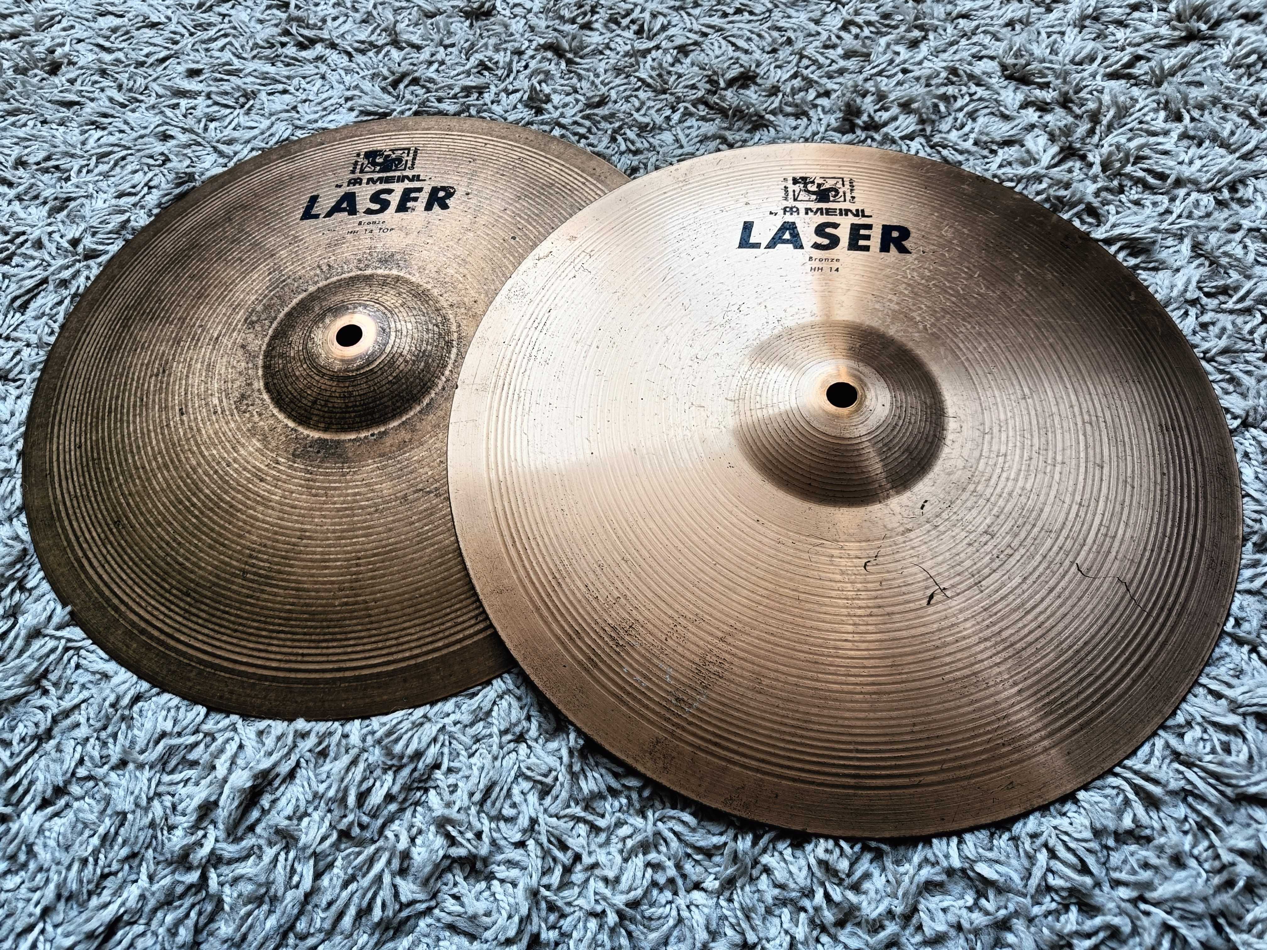 Talerze perkusyjne MEINL LASER BRONZE HI HAT 14"