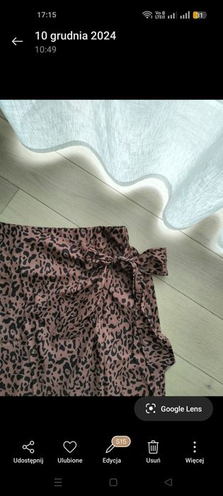 Nowa Brązowa spódniczka w panterkę
