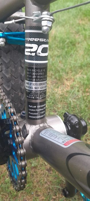 Niebieski bmx freesty 20