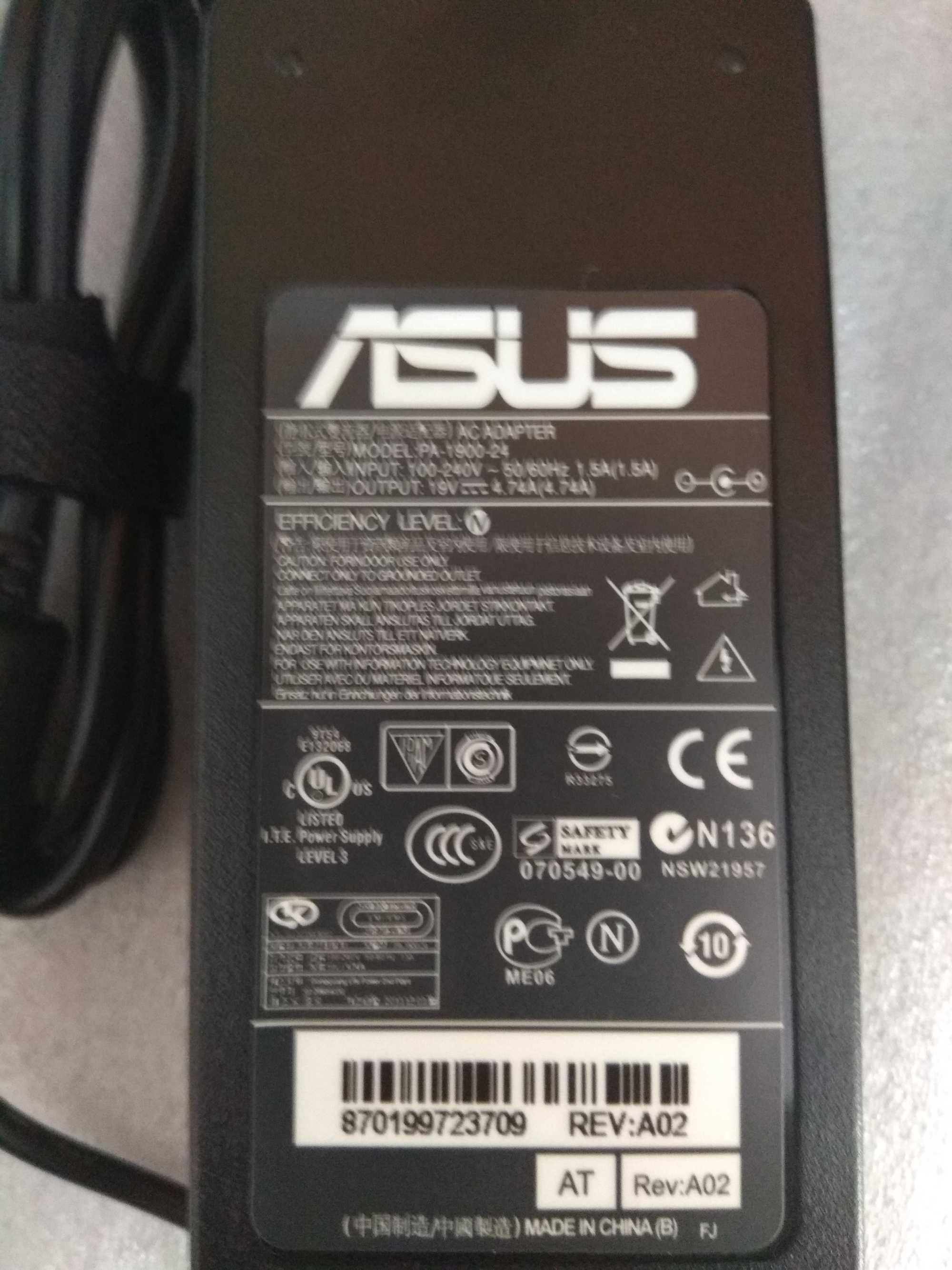 Зарядка Блок питания для ноутбука ASUS 19V 4.74A 90W (5.5*2.5) (новая)