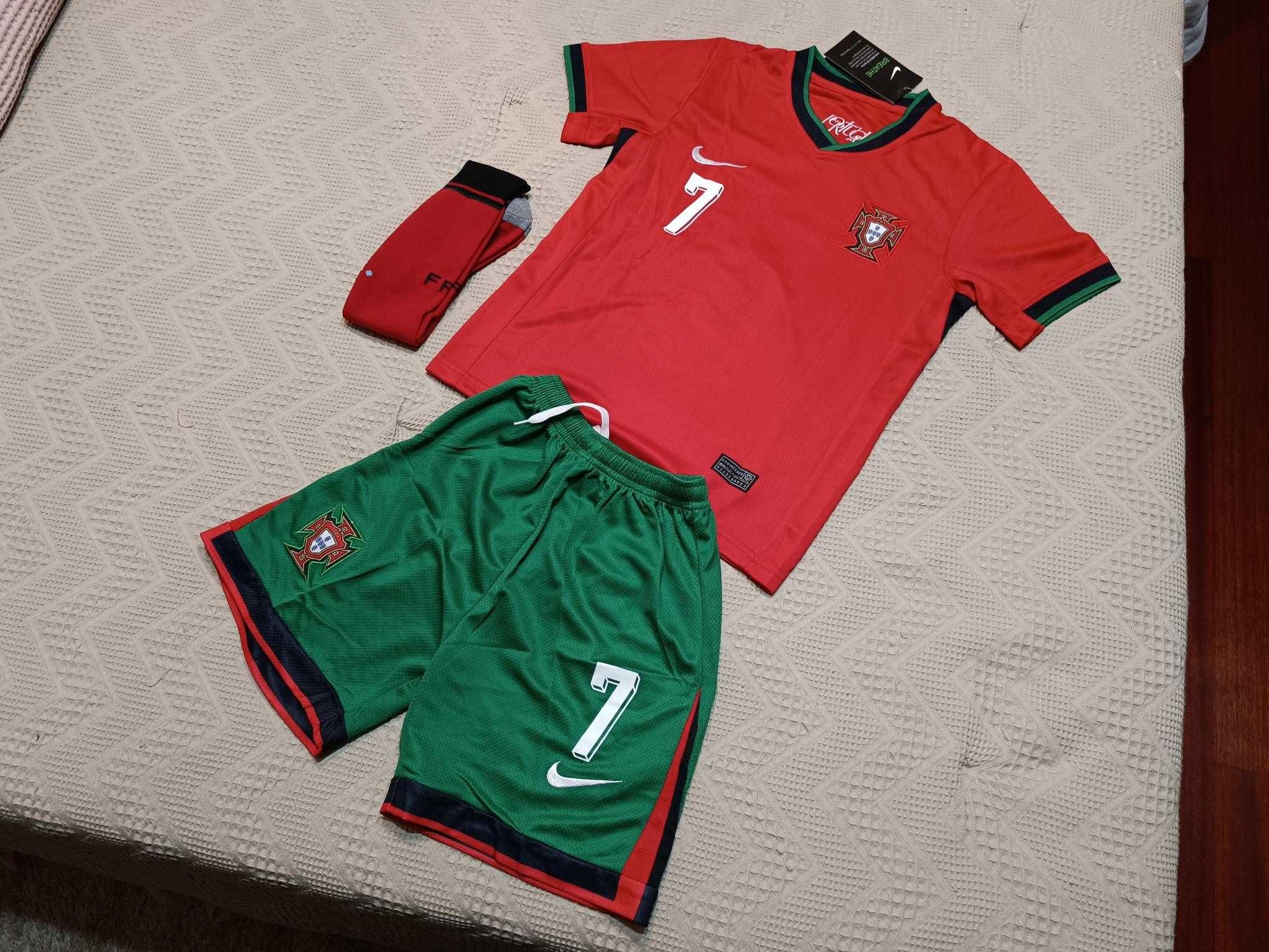 Equipamentos camisolas Ronaldo CRIANÇA | Seleção Portugal