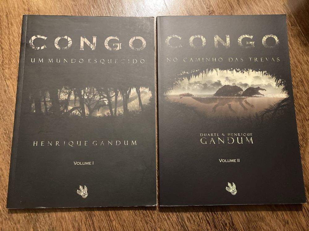 2 Álbuns banda desenhada Congo de Henrique Gandum