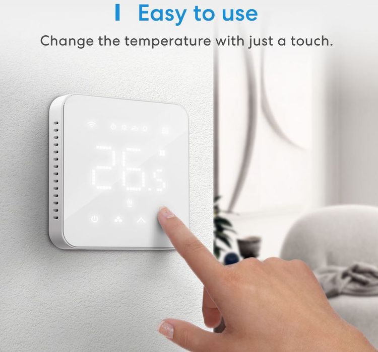 Розумний термостат Meross Smart Wi-Fi Thermostat Apple HomeKit