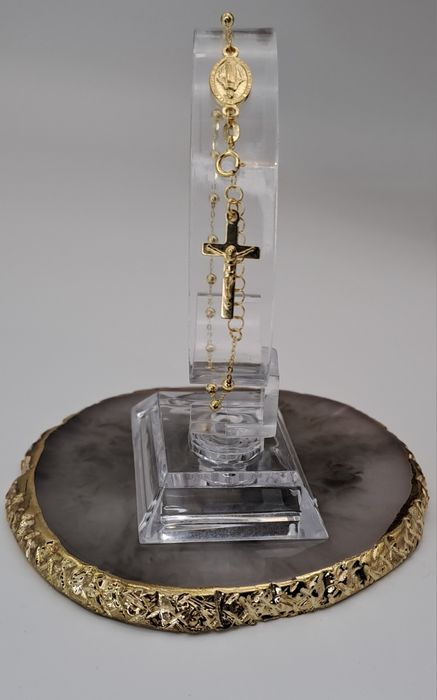 Złota bransoletka / różaniec / złoto 585 / 14K