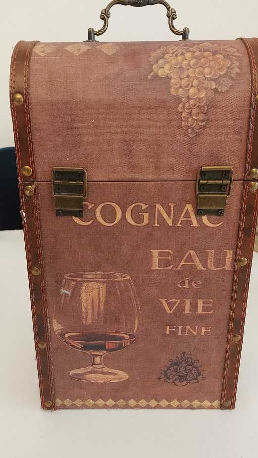 Kolekcja COGNAC WINE eleganckie etui drewniane prezent