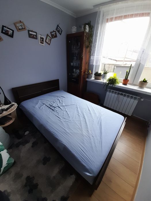 Łózko 215x125, materac, schowek na pościel