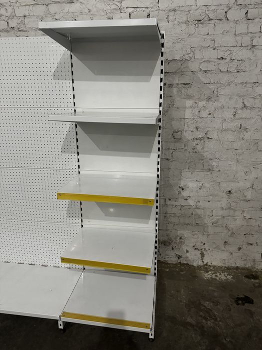 Стелаж металевий торговий 190 х 60 см . Торгові стелажі