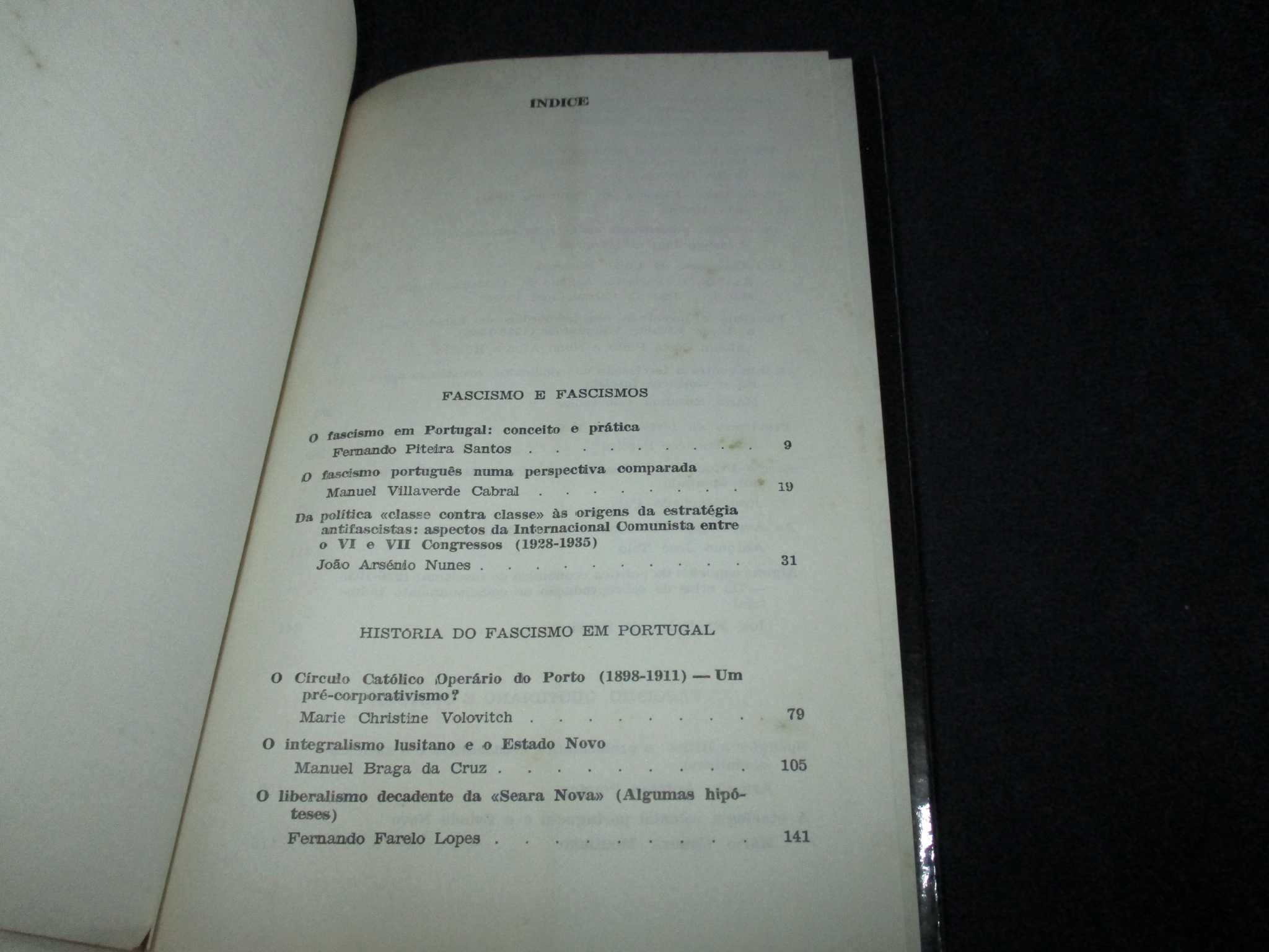 Livro O Fascismo em Portugal Actas do Colóquio Faculdade de Letras