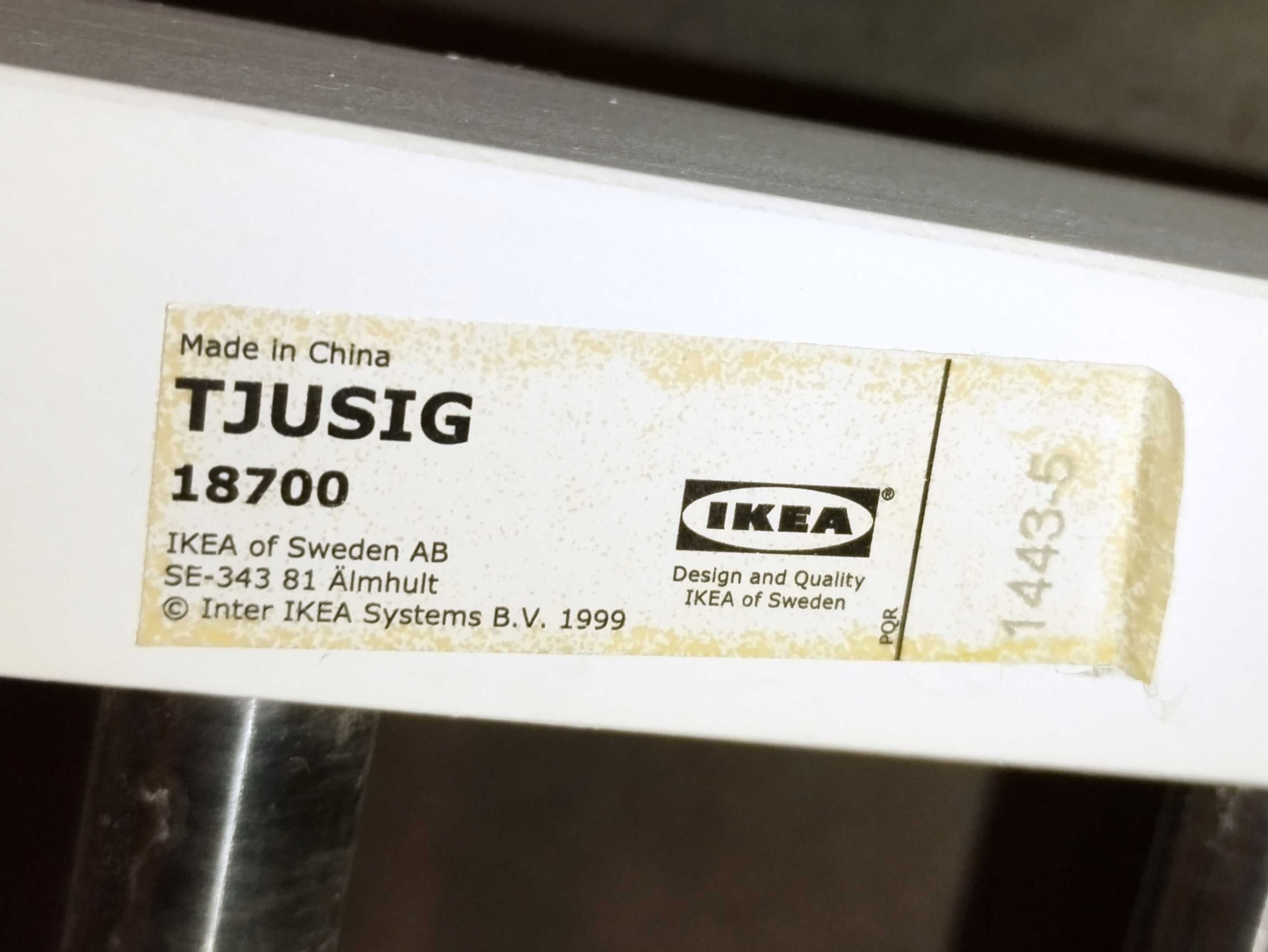 Półka na buty biała IKEA Tjusig - 80 cm - stan idealny /drewniania