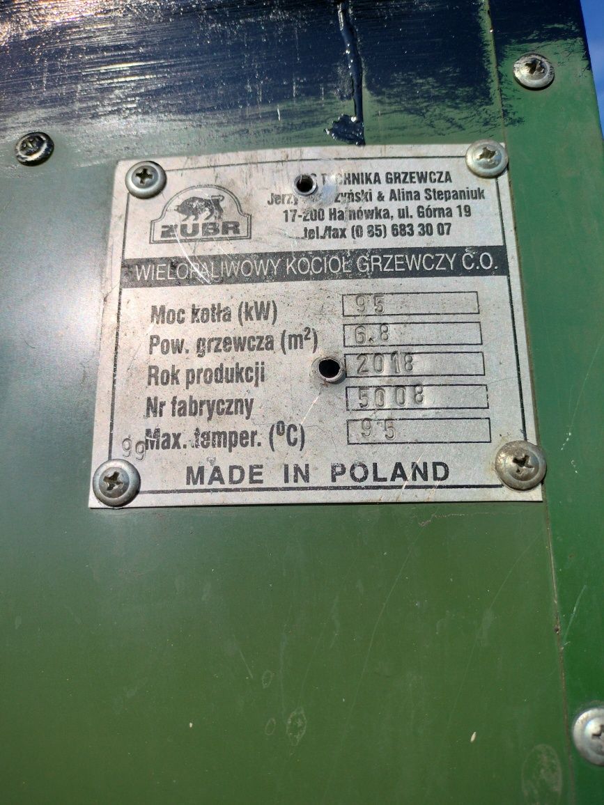 Sprzedam duży piec ŻUBR Hajnówka