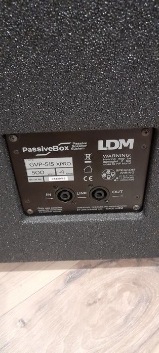 sprzedam kolumny LDM/GVP-515X PRO, 500W/4ohm