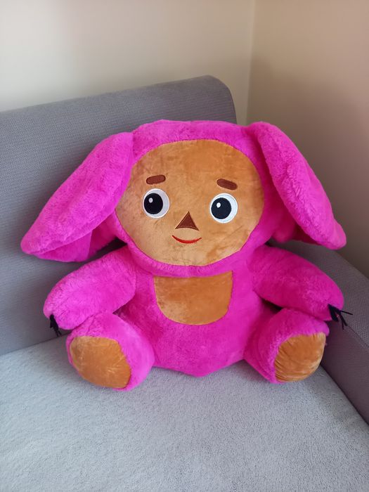 Maskotka Pluszak Małpka Cheburashka Różowa 50cm