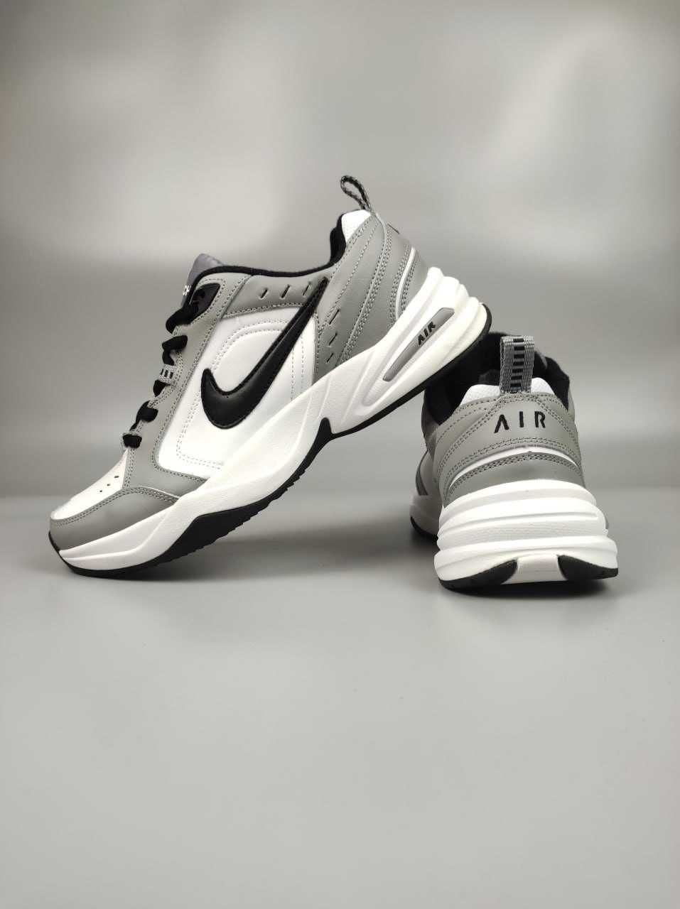 Чоловічі кросівки Nike Air Monarch IV білий з сірим чорним  6210 ТОП