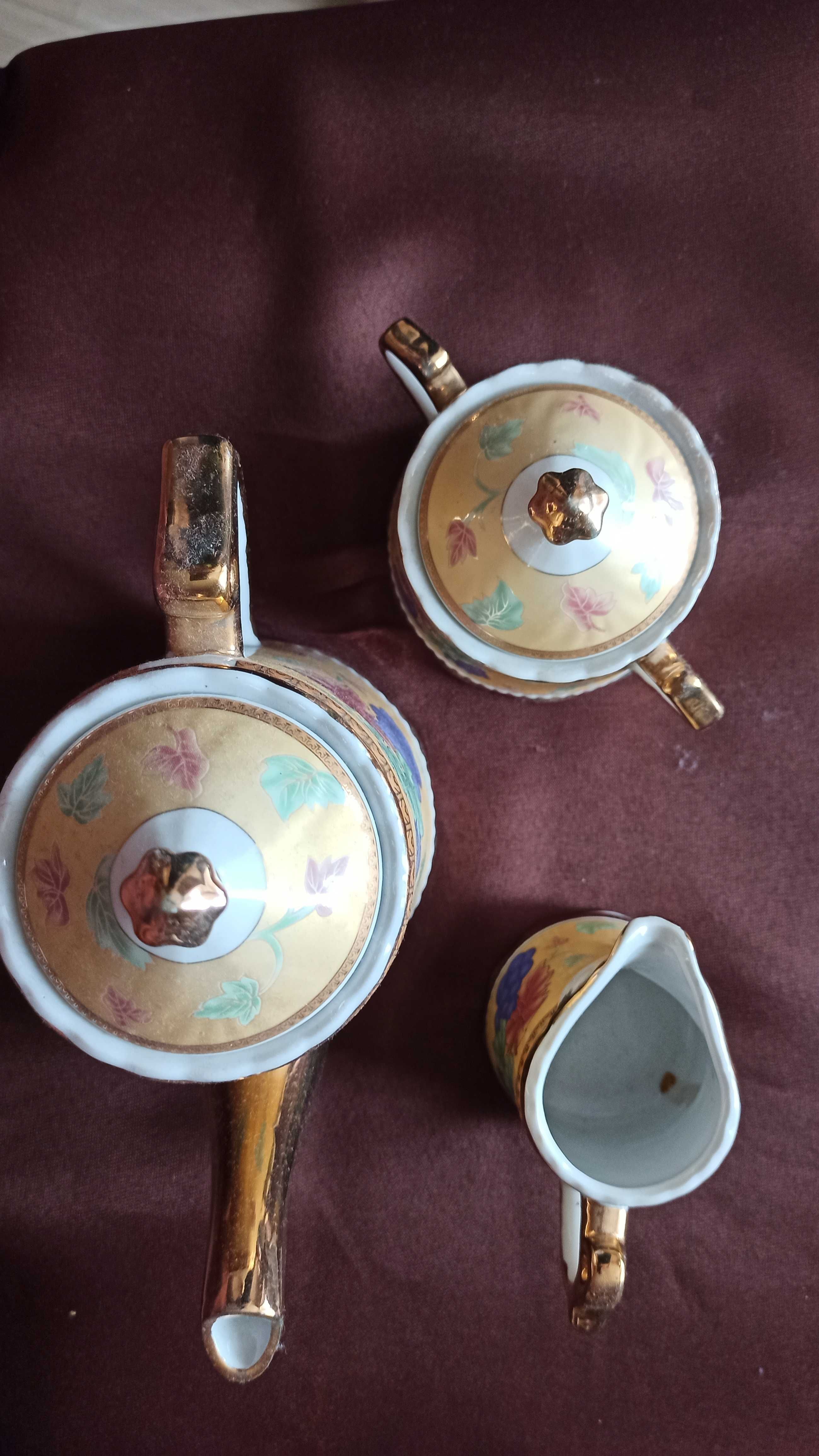 Чайник сервіз заварник сахарница цукерниця молочник набор