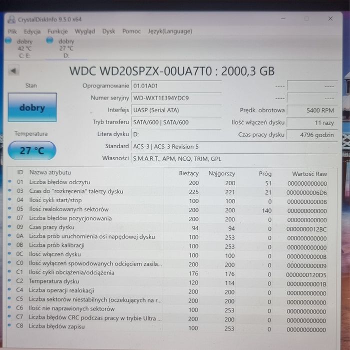 Western Digital 2 tb Wysyłka olx 2 szt
