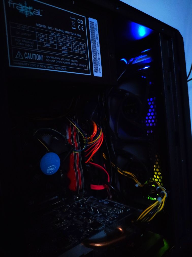Tanie granie Krux RGB i3-9100 RX 470 8GB DDR4 Fractal 500W dobra baza
