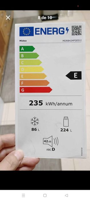 Frigorífico Combinado Midea com garantia até 2027