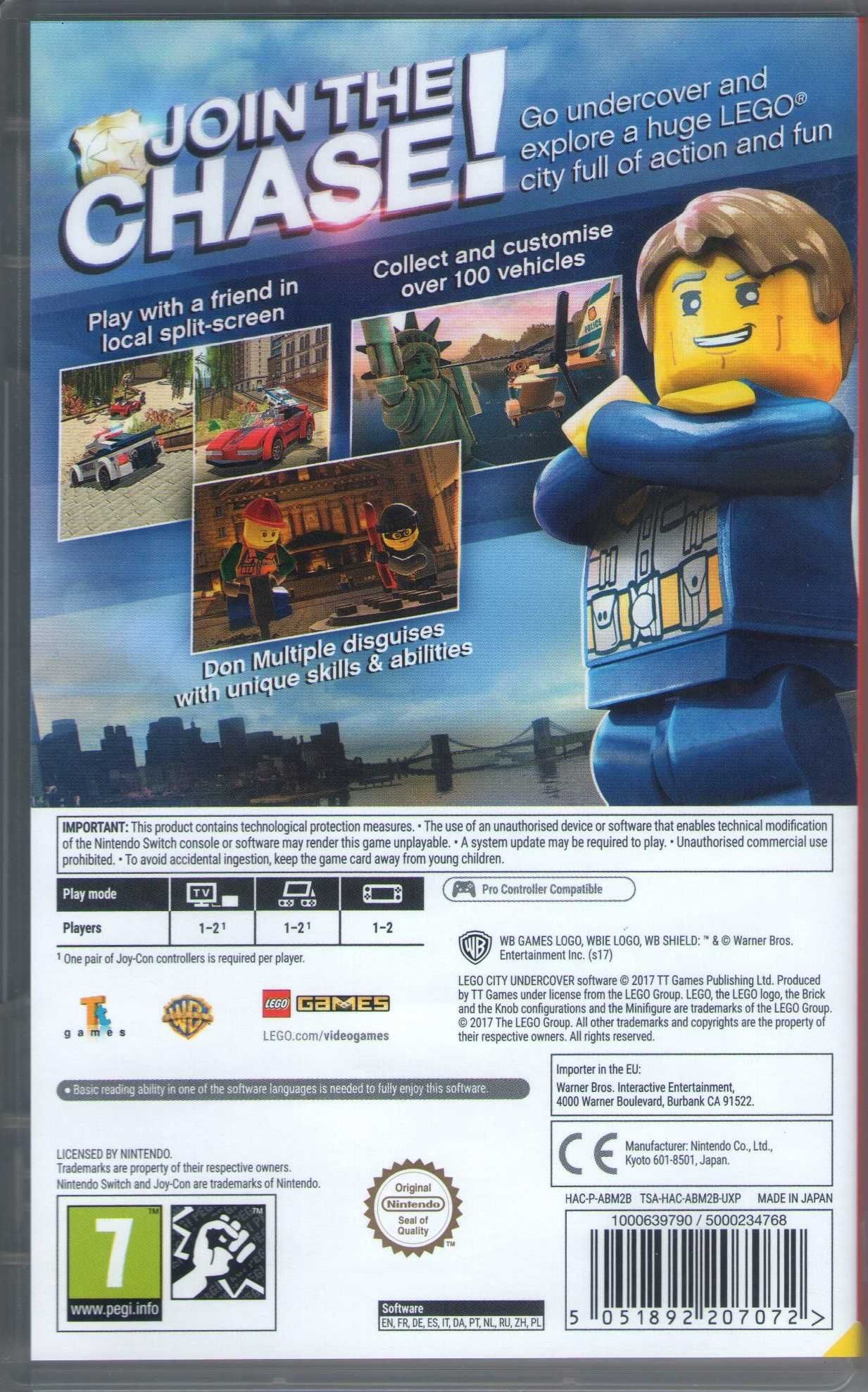 Lego City Undercover Nintendo Switch