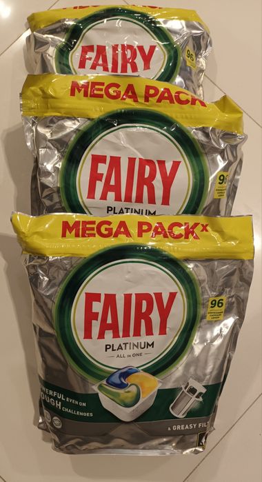 Tabletki do zmywarki FAIRY Platinum 3x96 szt.