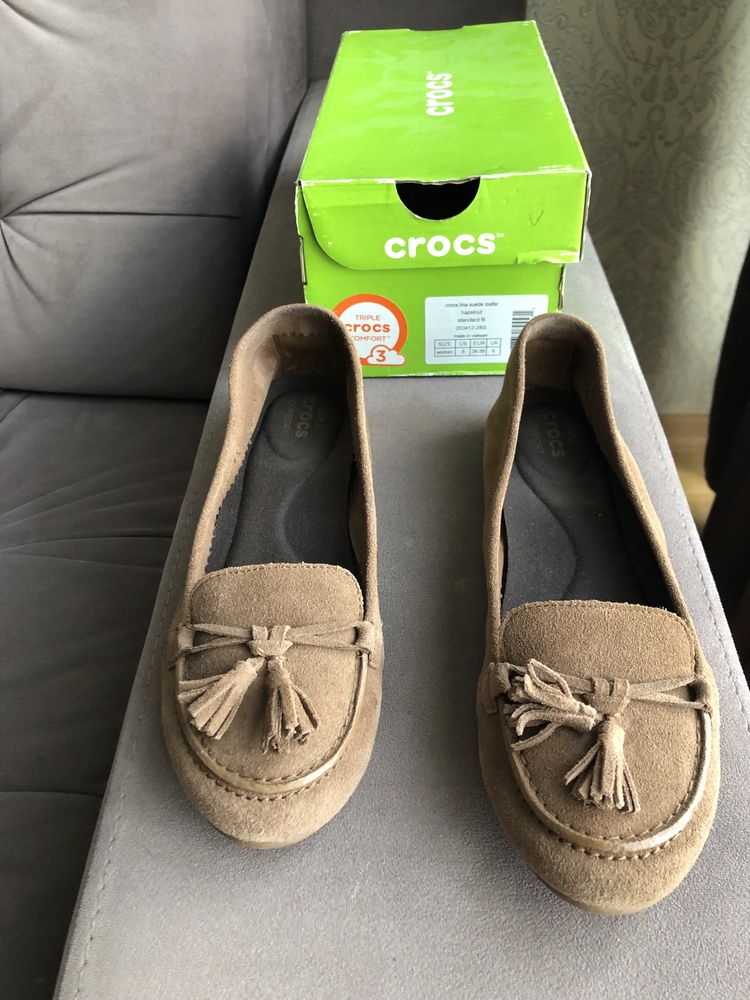 Макасини Crocs lina suede loafer