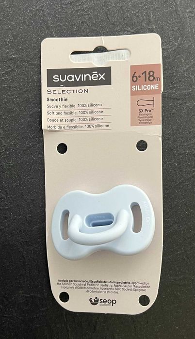 Suavinex Smoczek 100 % silikonowy fizjologiczny SX Pro 6-18
